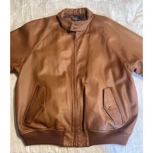 mens polo ralph lauren leather bomber jacket xxl. Fits L-XXL. RARE! PURPLE LABEL